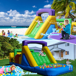 Structure gonflable commerciale en PVC pour adultes et enfants, parcours d'obstacles gonflable humide/sec avec toboggan/<span class=keywords><strong>piscine</strong></span> à balles/zone d'escalade - Product Image 3