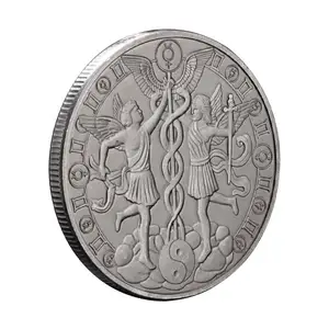 Ancient Silver 12 Constellation Gemini Coin Lucky Coins Collectible Commemorative Coin