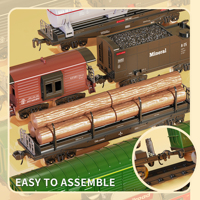 Circuit de Train Électrique en Plastique pour Enfants, Fonctionne sur Piles, Jouet de Bricolage D'intérieur, Charmant Ensemble de Rail de Train Rapide de Noël avec Vapeur et Fumée pour Garçons