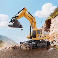 Jouet excavateur RC en alliage 2.4G, véhicule d'ingénierie télécommandé 9/11 canaux 680 °    Jouet de construction sonore et lumineux pour enfants garçons