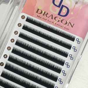 customized Dark Black 0.07 0.10 0.15 J Curl Bottom Lash Extensions easy fan J Curl Bottom Lashes 5-8mm Volume Lash Extensions - Product Image 5
