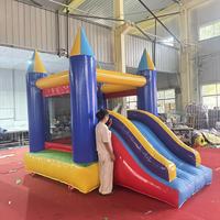 Château gonflable Yibei avec toboggan, château de saut gonflable pour enfants pour fête d'anniversaire dans la cour