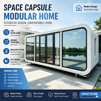 Cabine panoramique Apple, maison capsule spatiale, maisonnette modulaire préfabriquée, bureau de jardin, pod mobile, cabine 20ft 40ft, chambre à coucher