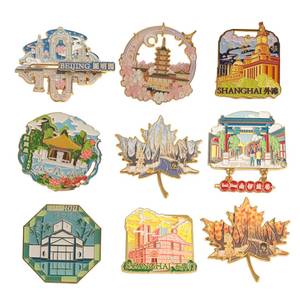 Manufacturer Custom Personalized Designs Tourism Souvenirs Magnetic Logo Metal Enamel Fridge Magnet