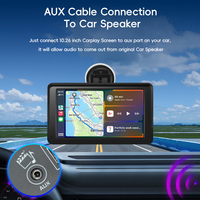 Dropshipping: Pantalla Portátil de 7 Pulgadas para el Tablero del Automóvil, de Alto Brillo, Inalámbrica, con Apple CarPlay y Android Auto, Estéreo para Auto