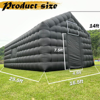 Location de soirée, tente pour club de nuit gonflable, chapiteau publicitaire gonflable, grande tente de camping