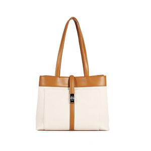 <span class=keywords><strong>Bolso</strong></span> de Mano de Lona con Logotipo Personalizado al por Mayor, <span class=keywords><strong>Bolso</strong></span> de Hombro de Gran Capacidad para <span class=keywords><strong>Mujer</strong></span>, <span class=keywords><strong>Bolso</strong></span> de Oficina Elegante para Dama, OEM - Product Image 1
