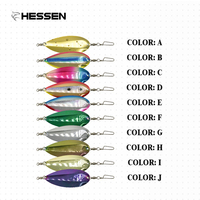 Leurre de pêche OEM 108mm Jet Dodgers en acier inoxydable, cuillère métallique lourde pour eau salée et lac, pour saumon, thon, truite, requin