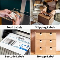 500 Étiquettes d'Adresse en Rouleau 100x150MM Vente en Gros Autocollants de Colis Express 4x6 Pouces Format A6 Étiquettes d'Expédition Thermiques en Stock