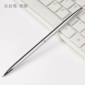 Gifts Chrome Plated Long Metal <b>Silver</b> Rose Gold Skinny Desk Slim Hotel <b>Pen</b> - Product Image 2