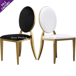 Wholesale Banquet Party Furniture Golden Stainless Steel <b>Chair</b> Pu Cushion Comfortable <b>Dining</b> <b>Chair</b> - Product Image 5