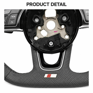Volant en cuir B9 pour Audi A4, vente en gros, remplacement personnalisé de volant pour ateliers automobiles et commandes de concessionnaires - Product Image 3
