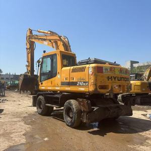 รถขุดไฮดรอลิก Hyundai R210W-7 มือสองคุณภาพสูง สีเดิมจากโรงงาน พร้อมใช้งานในสถานที่ - Product Image 4
