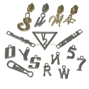 Luxury Zipper Pullers Handbag Designer Zipper Pulls <strong>Gold</strong> Puller Zipper <strong>Slider</strong> OEM Embossed Custom Logo Metal Zip Puller for Bag - Product Image 1