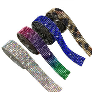 Wholesale Multi Color Self Adhesive Rhinestone <strong>Ribbon</strong> Roll Crystal Diamond Sticker <strong>for</strong> DIY <strong>Car</strong> Garment Shoes Crafts Decoration - Product Image 4