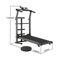 Proveedores de equipos de gimnasio, cinta de correr plegable Manual para uso en gimnasio en casa, cinta de correr portátil, cinta de correr mecánica plegable