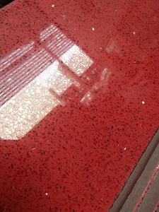 BOTON STONE – carreaux <span class=keywords><strong>de</strong></span> sol en pierre artificielle rouge polie et étincelante, <span class=keywords><strong>dalle</strong></span> <span class=keywords><strong>de</strong></span> Quartz artificielle - Product Image 4