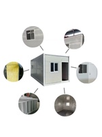Maison conteneur pliable chinoise, maisons pliables, bureau conteneur pliable 20 pieds, maison préfabriquée