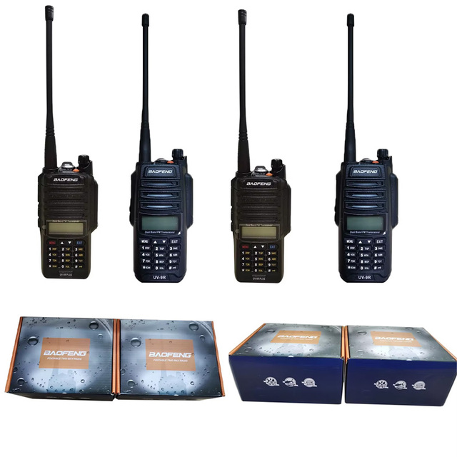 Baofeng UV-9R PLUS Waterproof Walkie Talkie 8Watts Two Way Radio Dual Band Handheld 100 Miles Long Range Radio