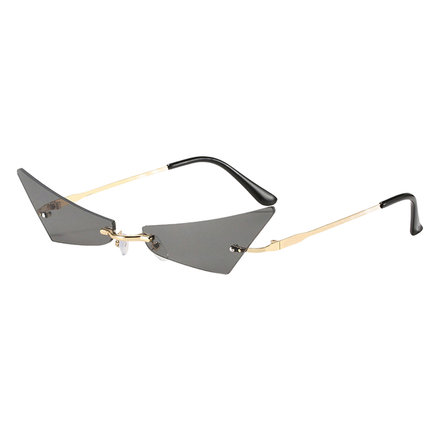 3492 Unisex for Guaranteed Quality Latest Fashion UV400 Acrylic Lenses Metal Frame Eyewear Rimless Sun Protect Sunglasses