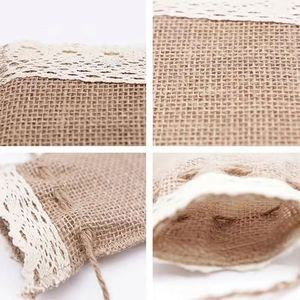 ถุงผ้ากระสอบป่านขนาดเล็กพิมพ์ลายตามสั่ง พร้อมโลโก้ - Product Image 3