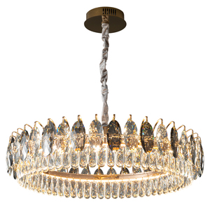 Gran oferta, candelabros LED de cristal K9 modernos, iluminación de techo inteligente para interiores de diseñador para boda, control remoto para oficina en casa - Product Image 6