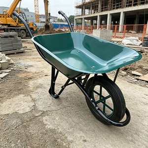 <span class=keywords><strong>Brouette</strong></span> métallique robuste à une roue avec roue pleine, capacité de 5 CBF de sable, certifiée CIQ, outil de construction - Product Image 1
