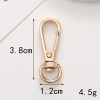 Nouveau style Anneau à ressort en alliage de zinc en forme de cœur, Fermoir mousqueton ouvert, Boucle de porte, Plaque porte-clés, Accessoires pour chaussures à trous, Grand anneau