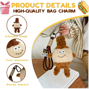 Llavero de Peluche Personalizable con Forma de Botella de Cerveza, Colgante Suave de Bebida, Regalo <span class=keywords><strong>para</strong></span> Adultos, Recuerdos de Fiesta - Product Image 4