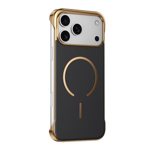 เคสโทรศัพท์ลายคาร์บอนไฟเบอร์ไร้ขอบแบบแม่เหล็ก สำหรับ iPhone 17 16 15 Pro Max ชุบเคลือบด้าน ป้องกันการกระแทก - Product Image 4
