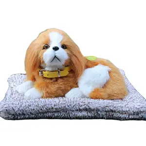 Animali di peluche per cani, simulazione cane addormentato cucciolo bambola decorazioni per auto per la casa ornamento per compleanno di amici di famiglia