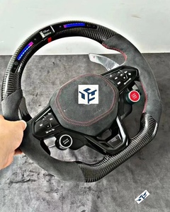 Volante Deportivo LED de Fibra de Carbono Forjado Personalizado para Volkswagen ID7 <span class=keywords><strong>ID3</strong></span> VW MK8 Touareg Golf GTI R, Accesorios Interiores para Automóviles - Product Image 4