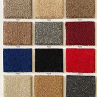 Tapis en fil de polyester terylène épaissi, insonorisant, ignifuge, couleur unie, bord incurvé, style moderne minimaliste pour hôtel