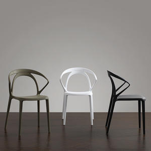 Modern Plastic <b>Chair</b> D-005 Lightweight Hollow Design Restaurant <b>Dining</b> <b>Chair</b> White Black Green <b>Red</b> - Product Image 1