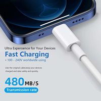 Kabel Charger Carplay Kustom USB C Putih Kabel Mobil Kompatibel 1 untuk 5 15 Pro Max 12.9/11 10th Gen Air 5th/4th Gen Mini 6th