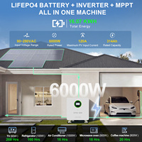 Baterai DATOUBOSS 51.2V 314Ah 16kWh LiFePO4 Split dengan Inverter CAN 6kW MPPT untuk Penyimpanan Energi Rumah, Cadangan Daya, Stok Lokal EU