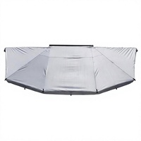 Auvent 180 degrés 2,3 m en Oxford 900D imperméable et résistant aux déchirures, tente latérale en aluminium, LED tricolore, universelle pour SUV 4x4 tout-terrain et camping