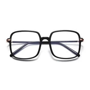 新款防爆蓝光塑料全框简约舒适眼镜时尚超大眼镜2023