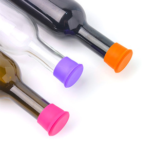 High Quality Silicone Wine <b>Bottle</b> <b>Stoppers</b> Reusable Soft Wine Saver and Decorative <b>Bottle</b> Sealer - Product Image 1