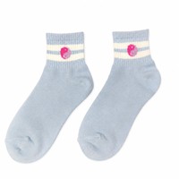 Chaussettes décontractées pour femmes en spandex avec logo personnalisé antidérapant Jacquard