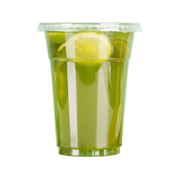 Gobelet en plastique jetable biodégradable de 32 oz avec paille et couvercle, idéal pour les cadeaux promotionnels (pour thé au lait)
