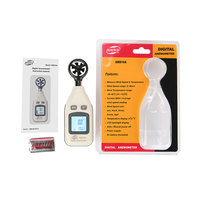 GM816A Medidor de velocidad del viento Anemómetro de aire digital múltiple Retroiluminación LCD portátil