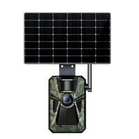 Caméra de chasse 4G LTE 2.7K avec écran LCD couleur 2.0, panneau solaire, déclenchement rapide 0.4S, vision nocturne, étanche IP66 pour extérieur