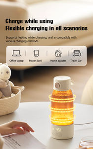 100 ℃   <span class=keywords><strong>Calentador</strong></span> de Biberones Rápido e Impermeable, <span class=keywords><strong>Calentador</strong></span> de <span class=keywords><strong>Leche</strong></span> Materna y Fórmula, Temperatura Constante, Hervidor de Agua Eléctrico Portátil - Product Image 4