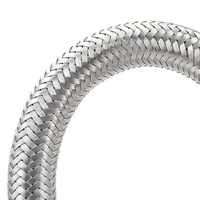 Tuyau flexible tressé en acier inoxydable résistant au feu, soudé en spirale, antidéflagrant, modèle DN8