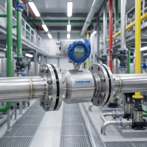 Original Krohne <b>Measurement</b> Sewage Tap Water OPTIFLUX 4400C Series Sensor 4-20ma HART Output Flowmeter - Product Image 1