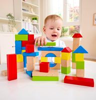 Blocs de construction en bois colorés unisexes 50 pièces et train d'apprentissage ABC, jouet éducatif à empiler pour les enfants de 5 à 7 ans