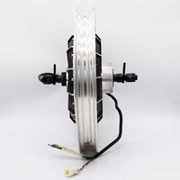 17 Inch 1500W 72V High Efficiency 48v 500w 10kw Brushless Hub Motor