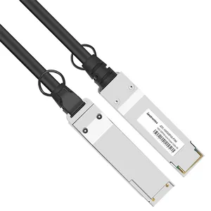 كابل نحاسي Twinax من DAC سلبي ODM OEM 100Gb/s QSFP28 إلى QSFP28 بطول 3 أمتار 30AWG يتم توصيله مباشرة