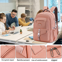 Sac à dos pour ordinateur portable personnalisé HAIBOWY pour femmes, filles, étudiantes, avec logo, sac élégant pour le collège, sac d'école tendance